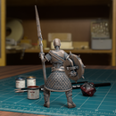 Undead Skeleton Spearman 004 - TytanTroll Miniatures - DnD - Fantasy- - Only-Games