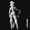 Dom Series 01a - Sexy Commissar Girl with Cap & Chainsaw Sword - Only-Games