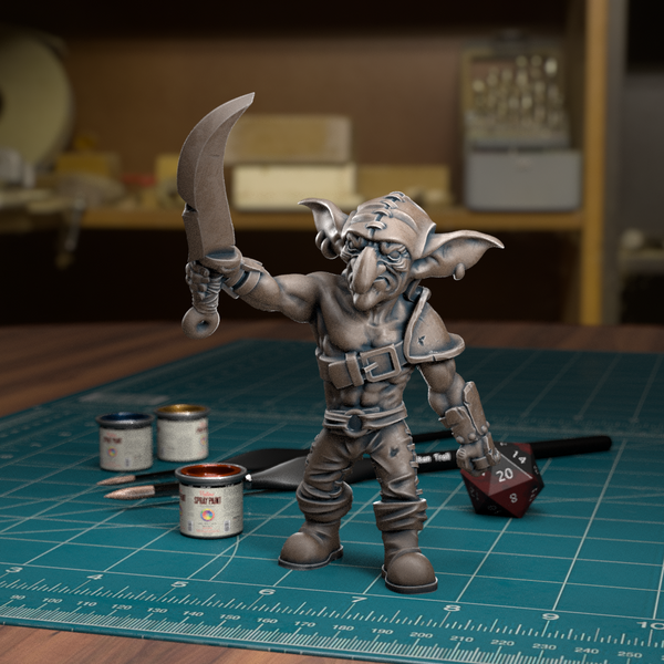 Goblin With Sword - TytanTroll Miniatures - DnD - Fantasy - Only-Games
