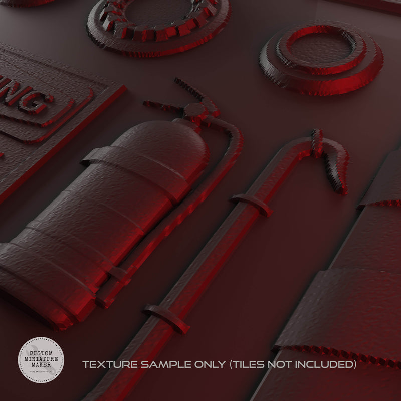 Texture Roller: Mech Bay Wall 3 - Custom Miniature Maker - Miniatures by