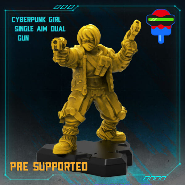 CYBERPUNK GIRL SINGLE AIM HANDGUN - Only-Games