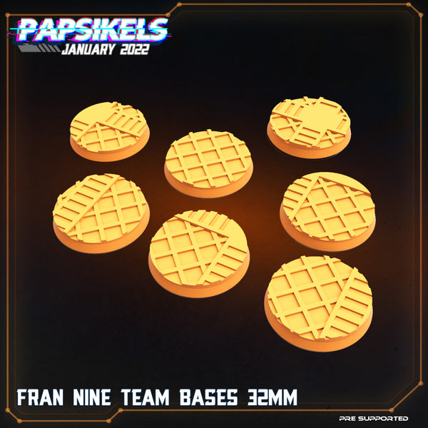 FRAN NINE TEAM 32MM BASES - Only-Games