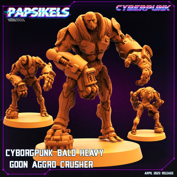 CYBORGPUNK BALD HEAVY GOON AGGRO CRUSHER - Only-Games