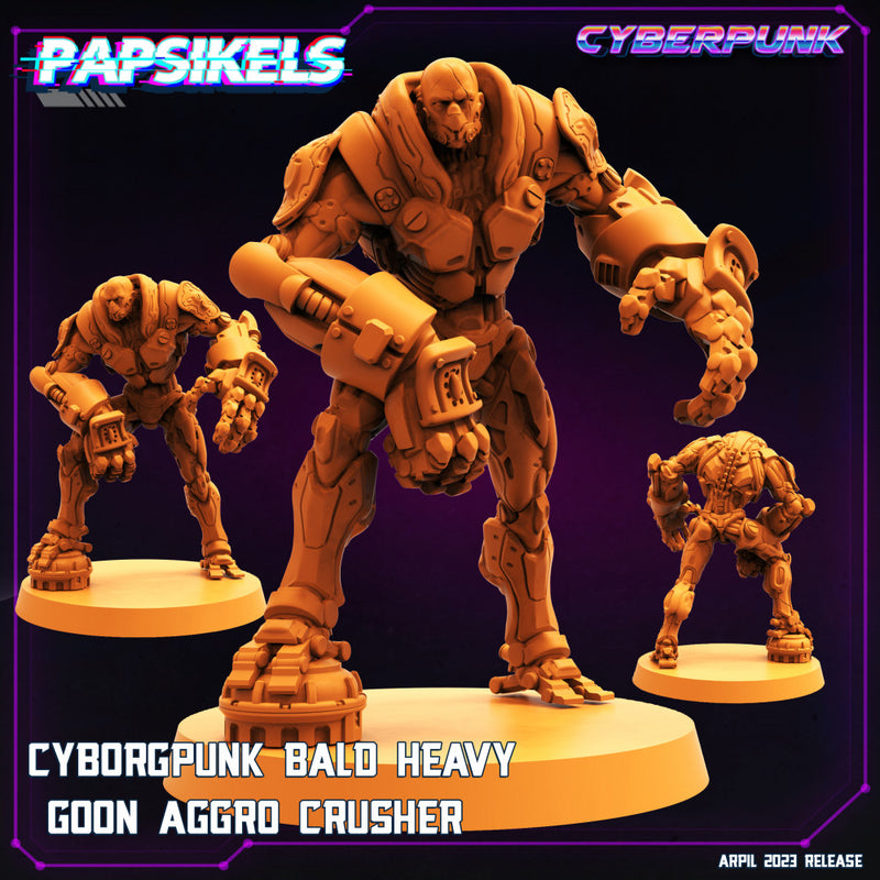 CYBORGPUNK BALD HEAVY GOON AGGRO CRUSHER - Only-Games