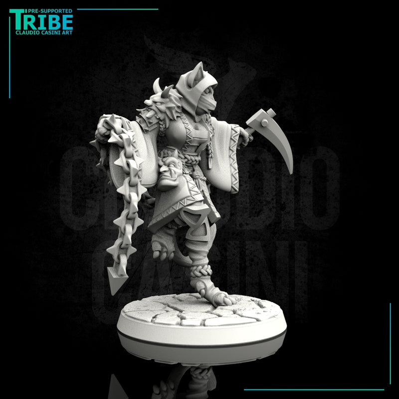 (0108) Female felinid ranger thieff ninja with Kusarigama - Only-Games
