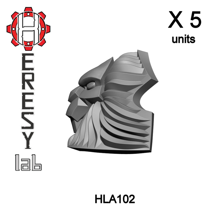 HLA102 - Heresylab - Space Marine Lion V.2 Shoulder Pad x 5 - Only-Games