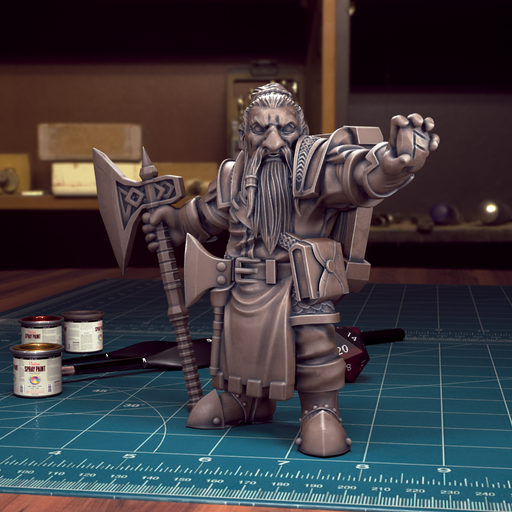 Male Dwarf 05 - TytanTroll Miniatures - DnD - Fantasy - 32mm - Only-Games