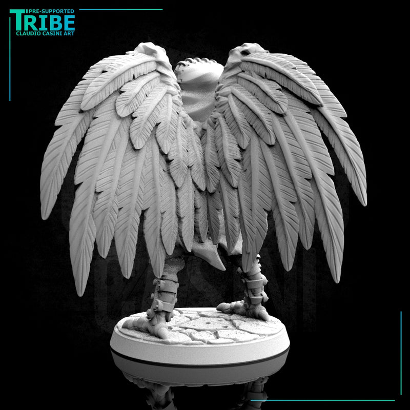(0106) Male featherfolk birdman thief with knives - Only-Games