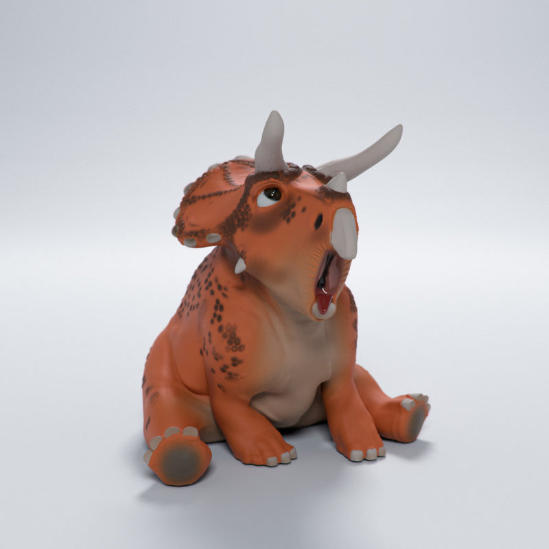 Triceratops sitting cute dino - Only-Games