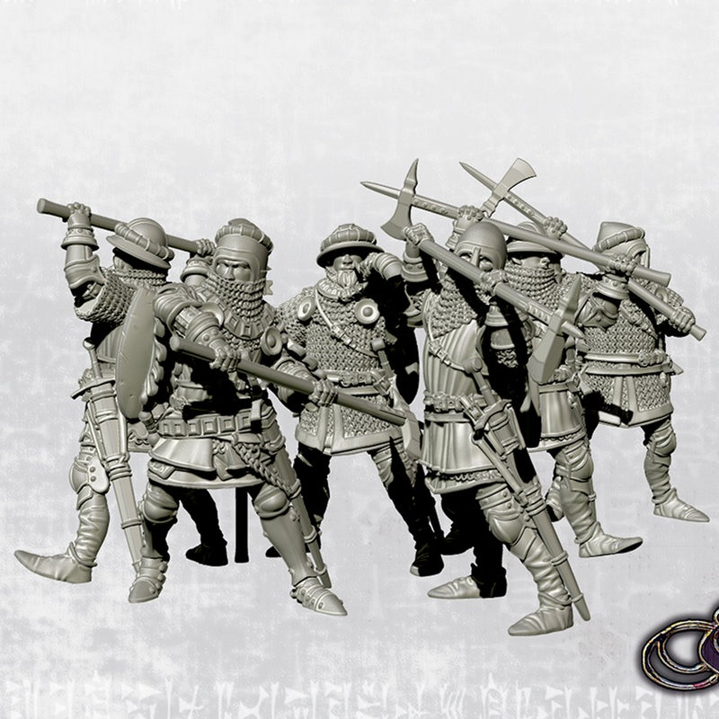 Men at arms with polearms - Only-Games