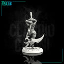 (0052) Female human elf tiefling vampire succubus warrior with scythe - Only-Games