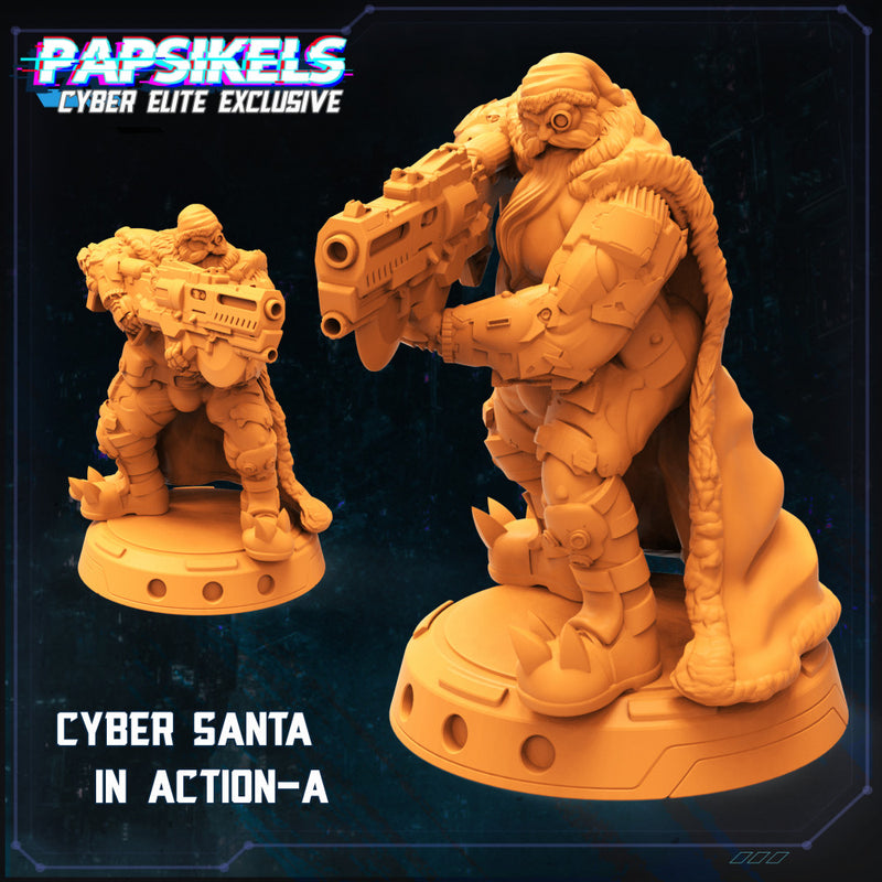 CYBER SANTA ACTION POSE A - Only-Games