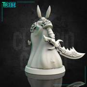 (0164) Male rabbitfolk warrior with two swords - Only-Games