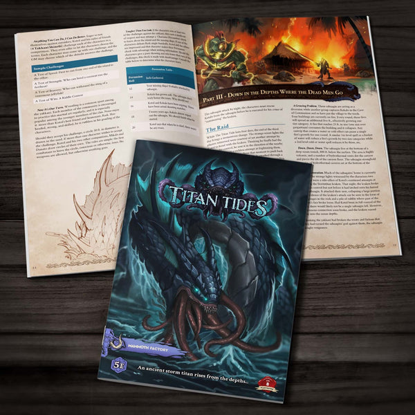 Titan Tides - Physical 5e Adventure Booklet - Only-Games