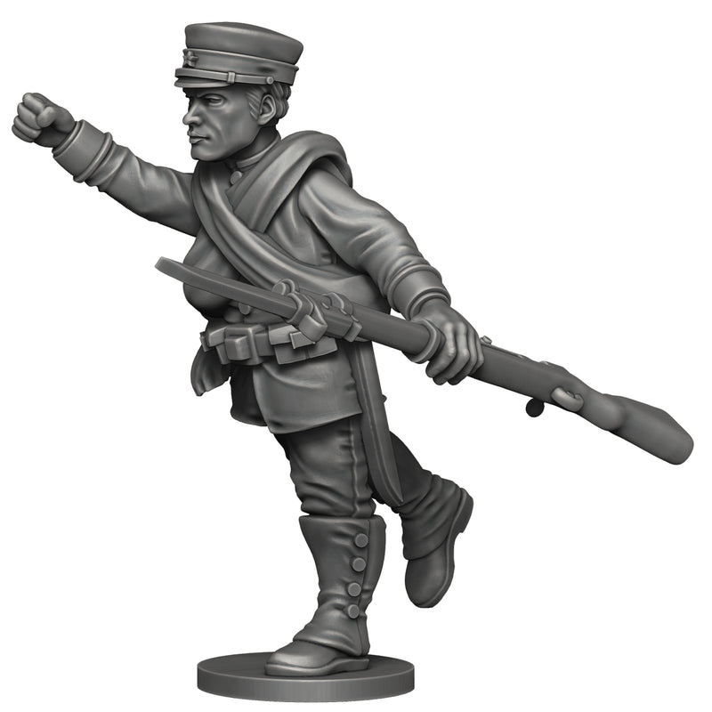 WW1 Japanese Rifle Squad - Puddle Bases - Only-Games