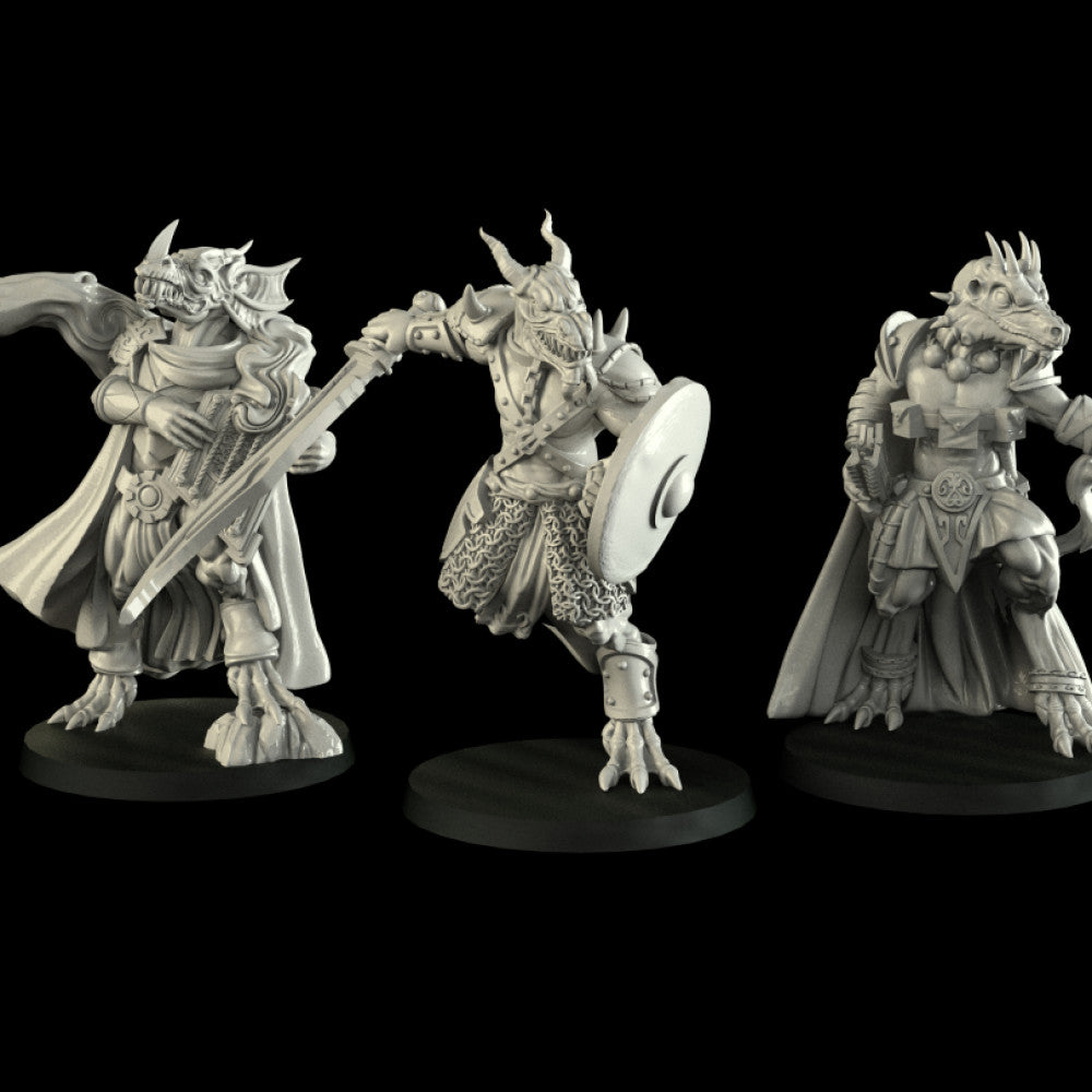 Dragonborn - Crosslances - Miniatures by Only-Games.co