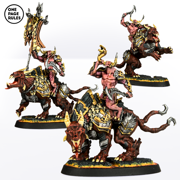 War Beast Riders Command (3 Models) - Only-Games