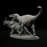 Gorgosaurus vs Styracosaurus 1-35 scale dinosaur - Only-Games