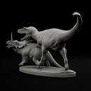Gorgosaurus vs Styracosaurus 1-35 scale dinosaur - Only-Games