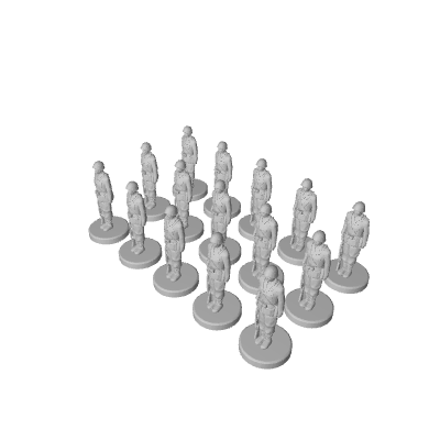 1/72 3D Printed Italian WWII Infantry armed with Carcano Model 1891/38 bolt-action rifle (x15). - Only-Games