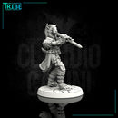 (0079) Female felinid bard with magic flute - Only-Games