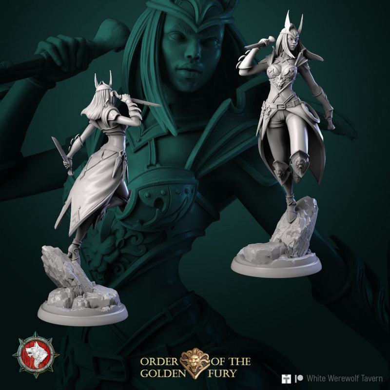 Narcissa the assassin 32mm and 75mm pre-supported - Only-Games