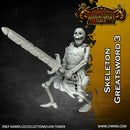 Skeleton Horde with Greatswords (5 x 32mm models) - Only-Games