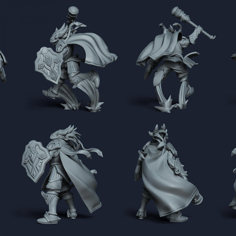 Korgor The Paladin - Idle and Action Pose - Only-Games