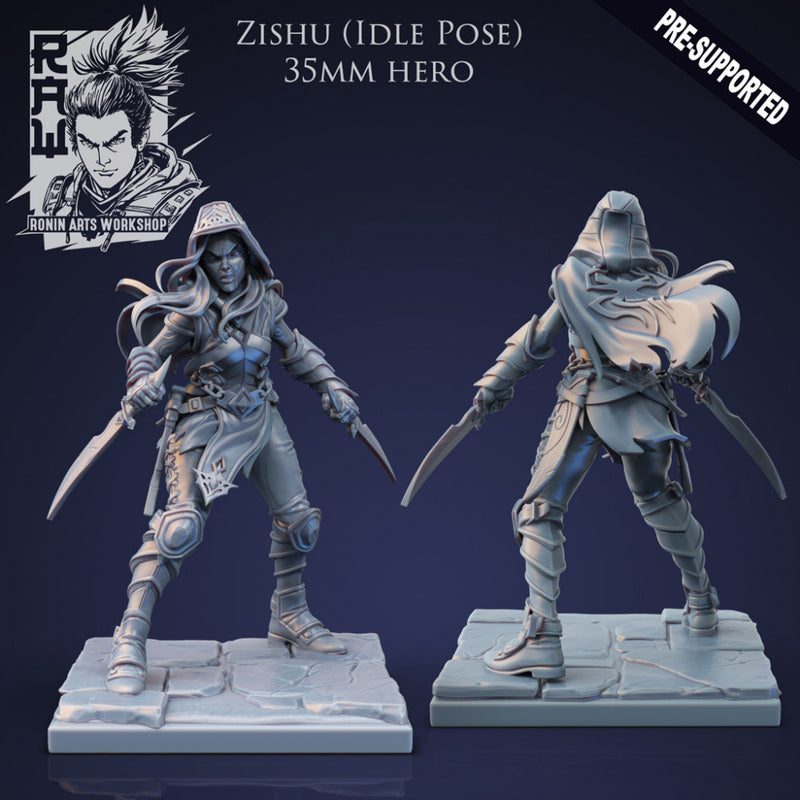 Zishu The Rogue - Idle and Action Pose - Only-Games