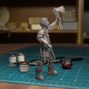 Old Man Fighter - TytanTroll Miniatures - DnD - Fantasy - Only-Games