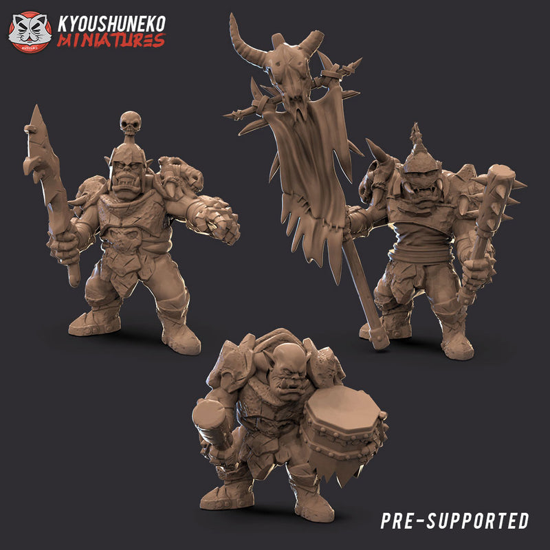 Orc Command Group (3 Orcs) - Only-Games