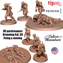 US paratroopers detachment - 28mm BUNDLE - 57 models + 2 guns - Only-Games
