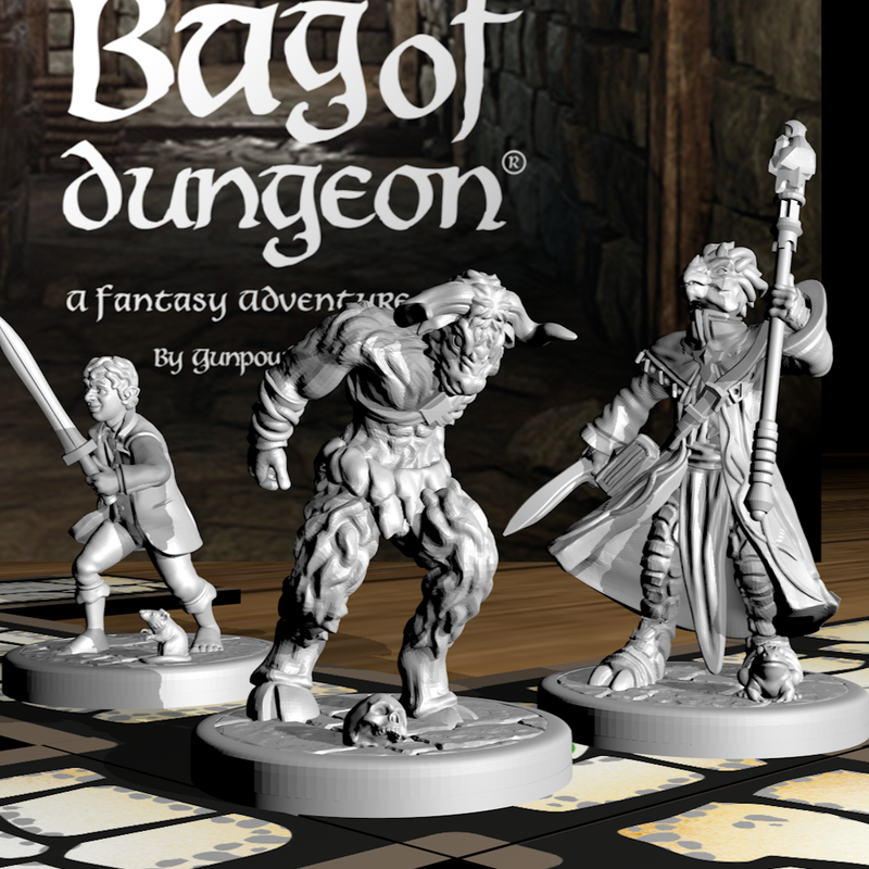 Bag of Dungeon LEGENDS Expansion: 3-Character Set - Only-Games