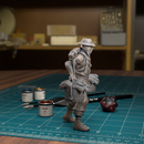 Farmer With Buckets Full Of Hay - TytanTroll Miniatures - DnD - Fantasy - Only-Games