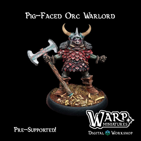 Pig-Faced Orc Warlord - Only-Games