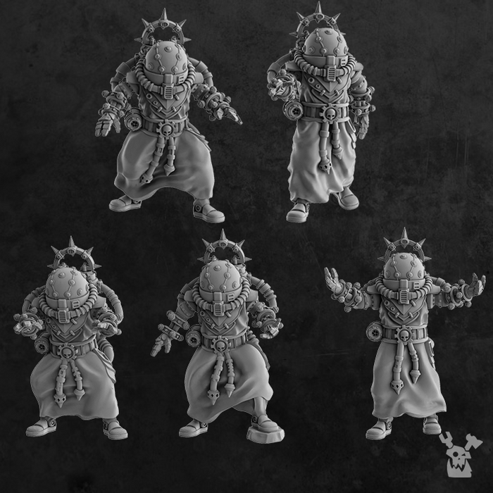 DAKSの置物 Machine Cult Shock priests x5 - DakkaDakka.Store - Miniatures by