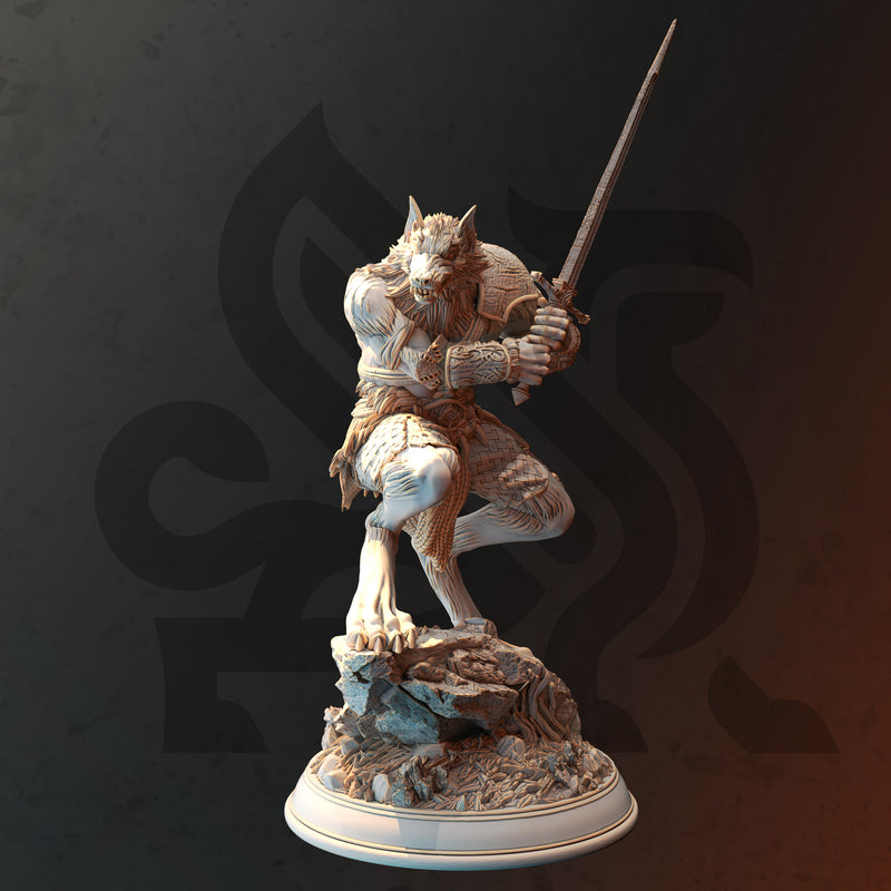 Werewolf Barbarian Fighter - Lucian Grey - Only-Games