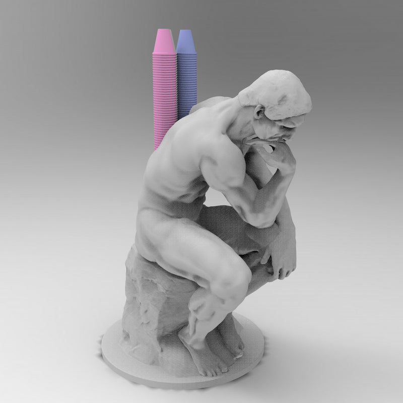 thinking man pen holder - Only-Games