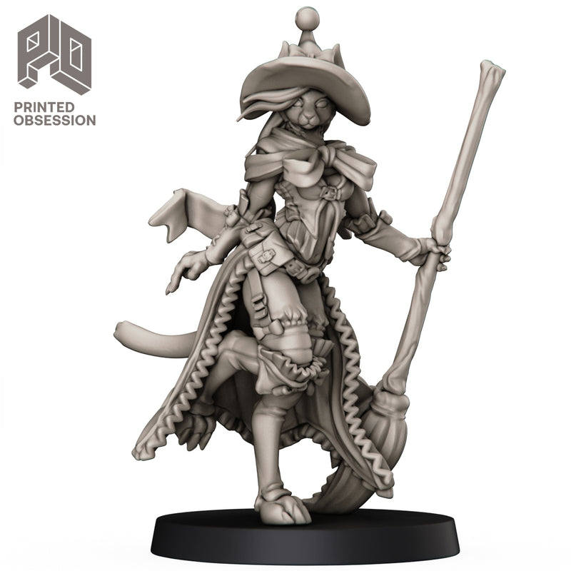Black Witch Tabaxi - Female Mage - Only-Games