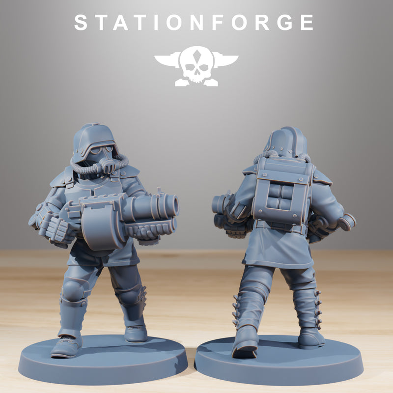 Peinta3D - Figurine en résine à Peindre, Univers de StationForge - Set de  10 Vaskar Commandos - Echelle 25mm/32mm (Figurines en Plusieurs Parties +  Base) - Wargaming, Alternative