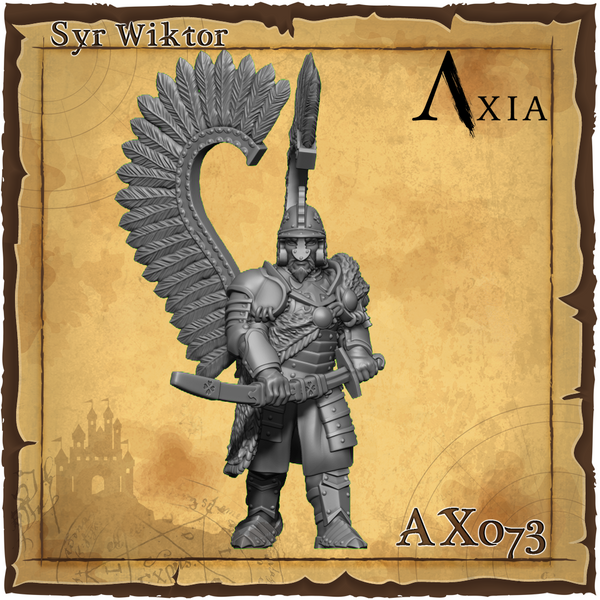 AX073 Syn Wiktor, Winged Hussar with Sabre Amber Husaria - Only-Games