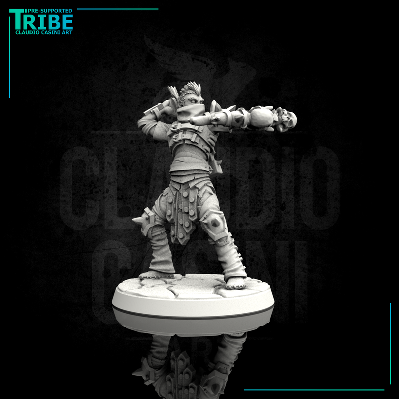 (0011) Male human elf tiefling half-orc ranger barbarian archer - Only-Games