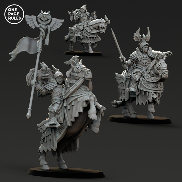 Empire Guard Knights Command (3 Models) - Only-Games