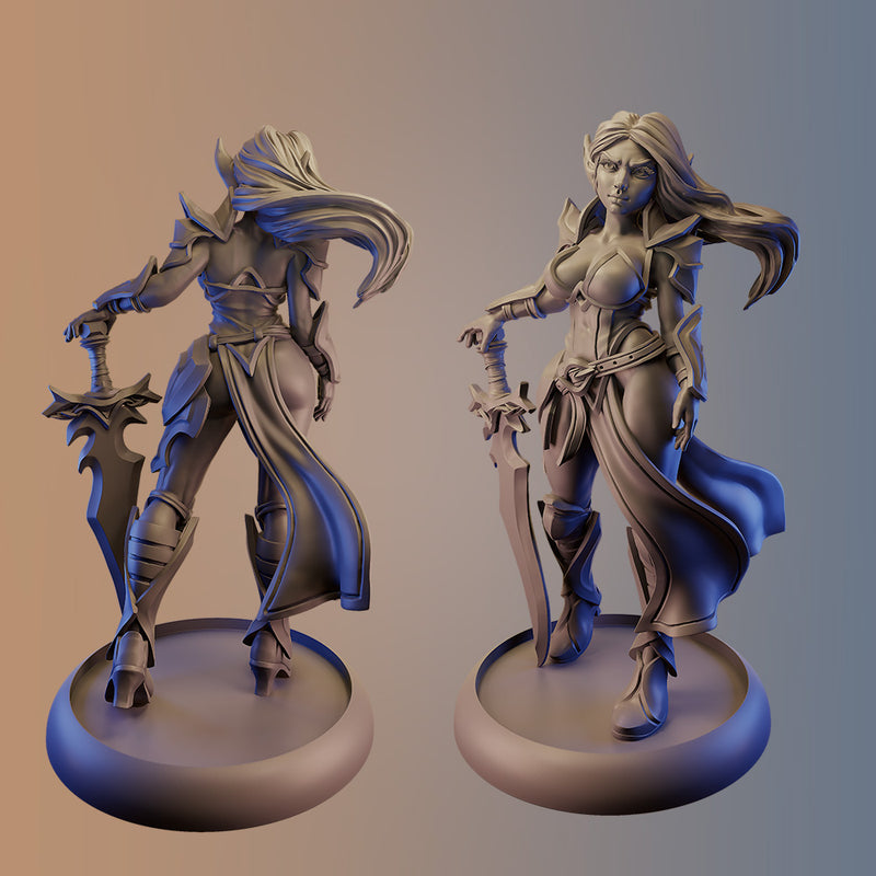 Female Fantasy Elves II - 32mm - Only-Games