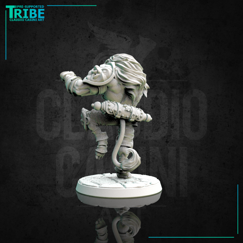 (0163) Male lionfolk lionman rakshasa monk - Only-Games
