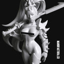 Dom Series 02c - Naked Sexy Shadow Elf Warrior Witch with Sword - Only-Games