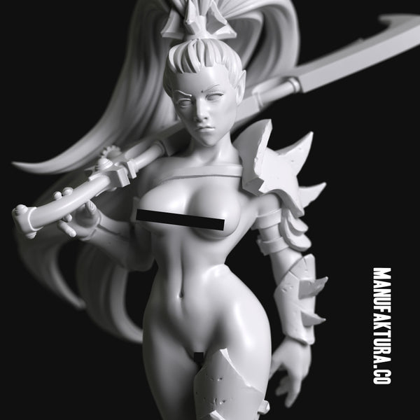 Dom Series 02c - Naked Sexy Shadow Elf Warrior Witch with Sword - Only-Games