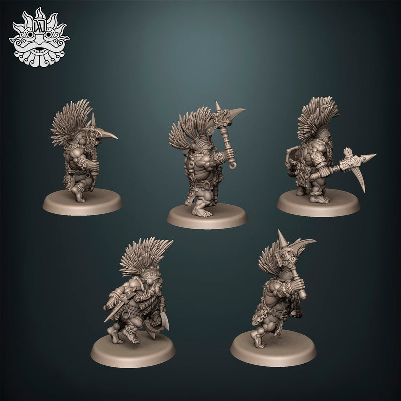 Ardent Dwarves Berserkes with Pike and Shield - Only-Games