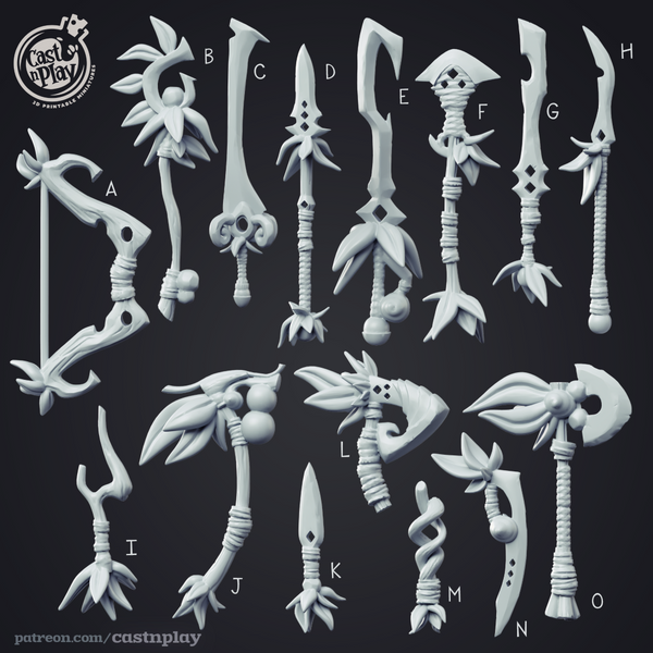 Creature Weapons (15 models) - Only-Games