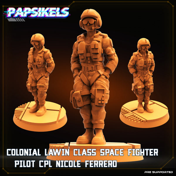 COLONIAL LAWIN CLASS SPACE FIGHTER PILOT CPL NICOLE FERRERO - Only-Games